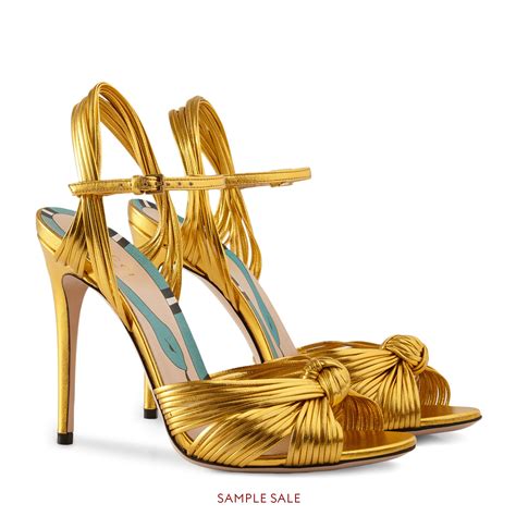 Gucci sandals women gold